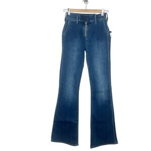 True Religion Fey High Rise Modern Flare Jeans Womens 26 Indigo Bell Bottoms Y2K
